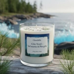Chandelle Sel Marin & Pin Gris