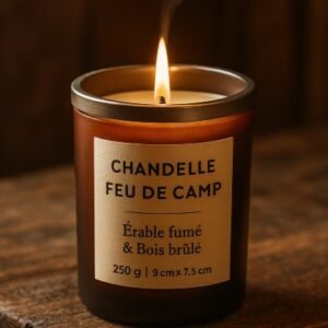 Chandelle Feu Camp: Moments Étoilés au Chalet